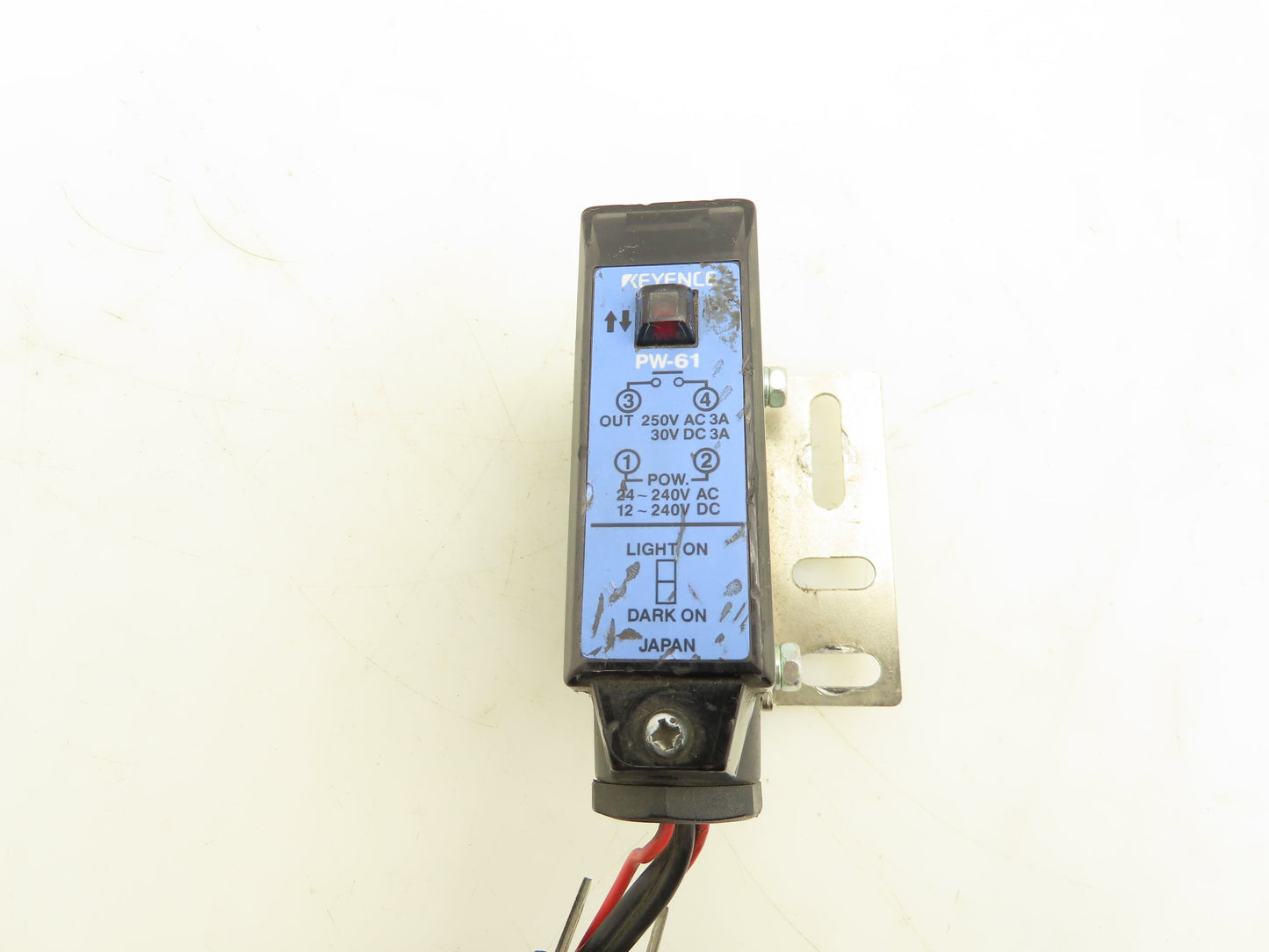 Keyence PW-61 Retro-Reflective Main Unit Photoelectric Sensor 0.1-5m Lot of 3