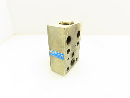 Tokimec URMC-03-10-S1 Hydraulic Check Valve Sandwich Module for Relief Valve