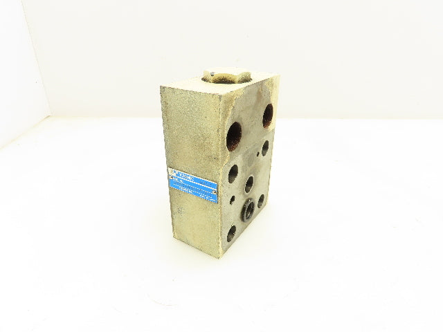 Tokimec URMC-03-10-S1 Hydraulic Check Valve Sandwich Module for Relief Valve