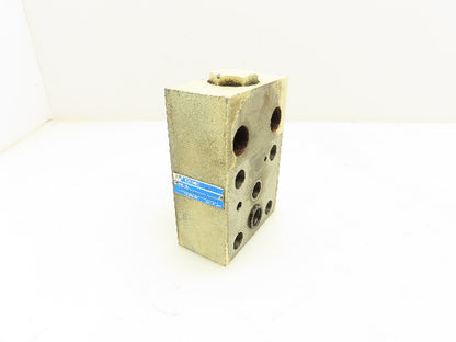 Tokimec URMC-03-10-S1 Hydraulic Check Valve Sandwich Module for Relief Valve