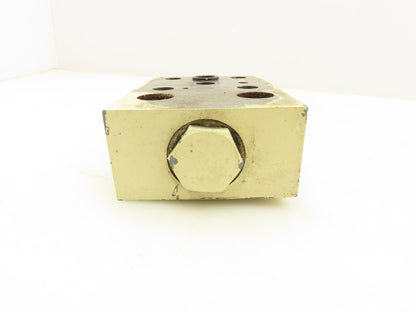 Tokimec URMC-03-10-S1 Hydraulic Check Valve Sandwich Module for Relief Valve
