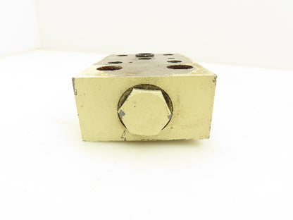 Tokimec URMC-03-10-S1 Hydraulic Check Valve Sandwich Module for Relief Valve