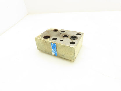 Tokimec URMC-03-10-S1 Hydraulic Check Valve Sandwich Module for Relief Valve