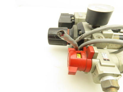 SMC NAW3000-N03 Filter Regulator With Soft Start Valve And 3 Port Lock Out Valve