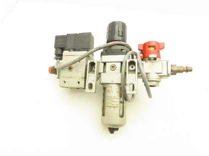 SMC NAW3000-N03 Filter Regulator With Soft Start Valve And 3 Port Lock Out Valve