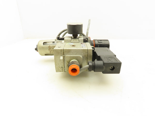 SMC NAW3000-N03 Filter Regulator With Soft Start Valve And 3 Port Lock Out Valve