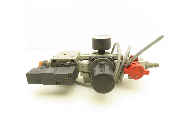 SMC NAW3000-N03 Filter Regulator With Soft Start Valve And 3 Port Lock Out Valve