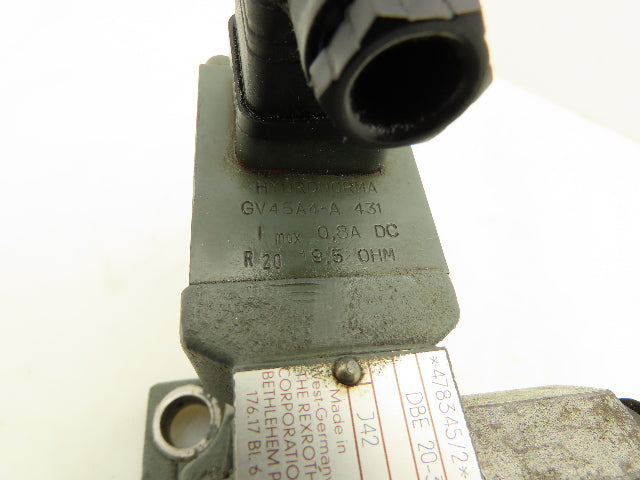 Rexroth DBE 20-37/200XY-509 K4 Hydraulic Proportional Pressure Relief Valve