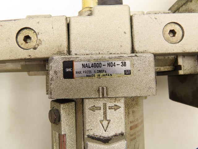 SMC NAL4000-N04-38 Air Line Filter Lubricator Regulator With Soft Start Valve