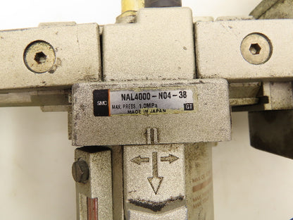 SMC NAL4000-N04-38 Air Line Filter Lubricator Regulator With Soft Start Valve