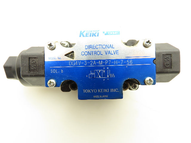 Tokimec DG4V-3-2A-M-P7-H-7-56 Hydraulic Directional Control Solenoid Valve 24V