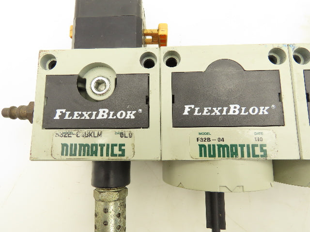 Numatics S32E-04BKLM Pneumatic Filter Regulator Valve Block W/Soft Start Valve