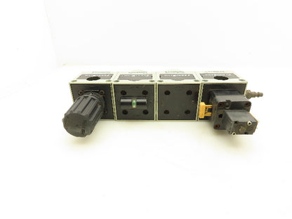 Numatics S32E-04BKLM Pneumatic Filter Regulator Valve Block W/Soft Start Valve