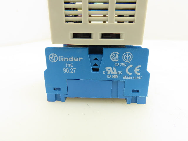 Finder 88.02 Multi-Voltage Plug-In Timer Socket Relay Base 0.5sec-100hr Lot of 2