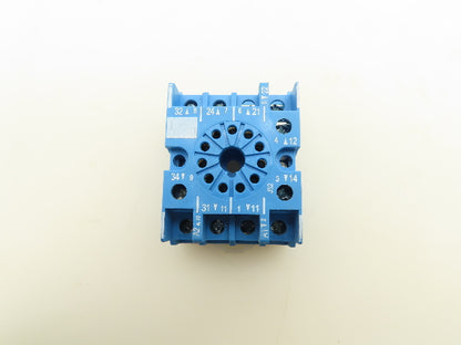 Finder 88.02 Multi-Voltage Plug-In Timer Socket Relay Base 0.5sec-100hr Lot of 2