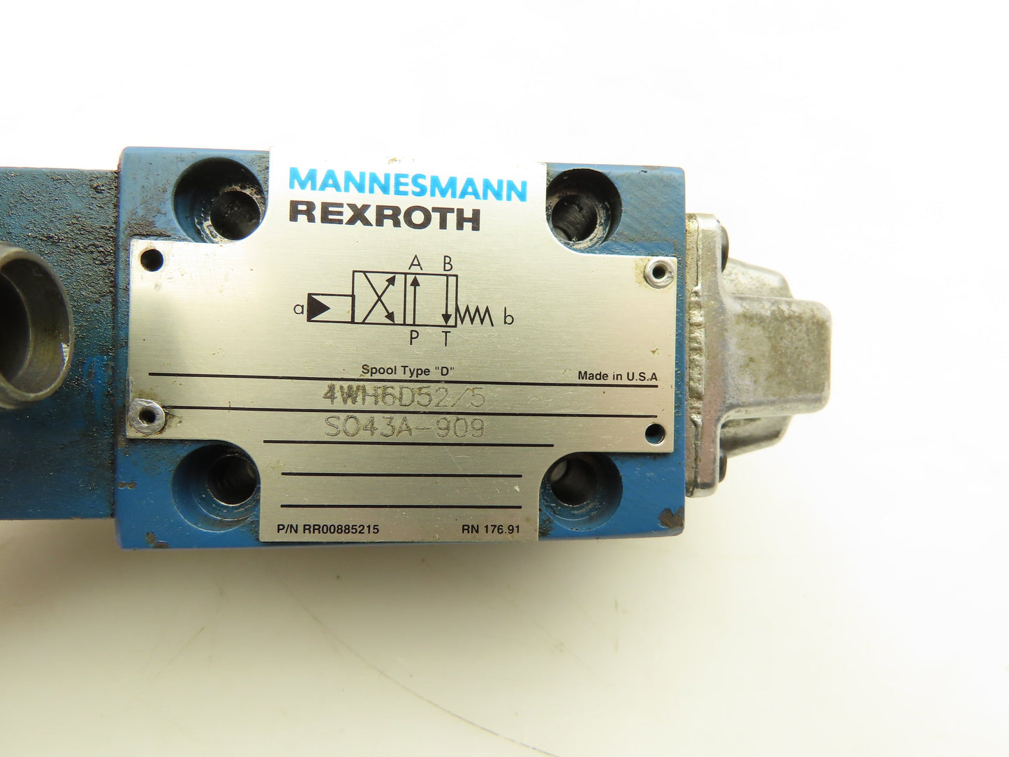 Rexroth 4WH6D52/5-S043A-909 Hydraulic Directional Flow Control Valve 2-Position