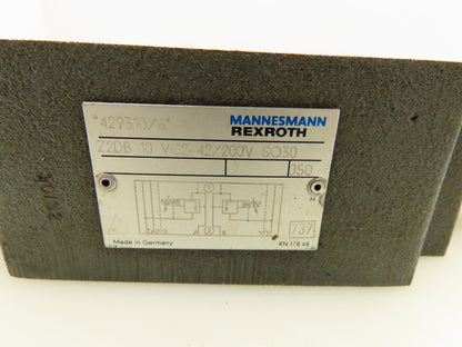 Rexroth Z2DB 10 VC2-42/200V SO30 Hydraulic Pressure Relief Valve