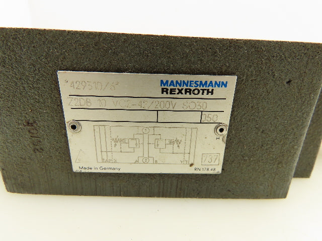 Rexroth Z2DB 10 VC2-42/200V SO30 Hydraulic Pressure Relief Valve