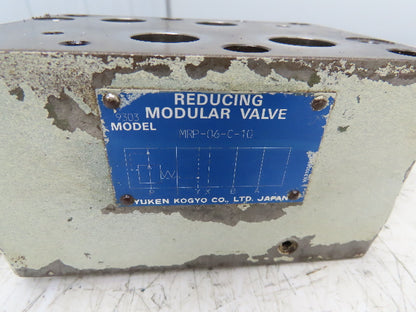 Yuken MRP-06-C-10 Hydraulic Pressure Reducing Modular Sandwich Valve