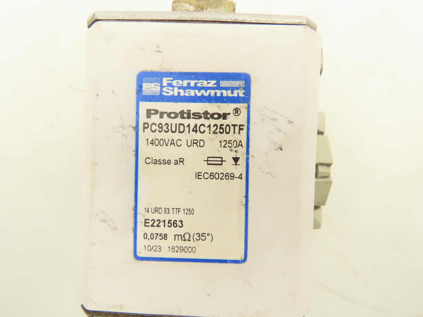 Ferraz Shawmut PC93UD14C1250TF Protistor Semiconductor Fuse 1250A 1400V