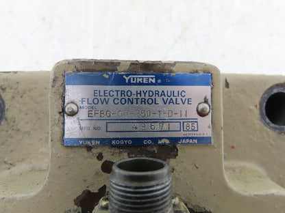 Yuken EFBG-06-250-T-D-11 Electro-Hydraulic Flow Control Relief Valve