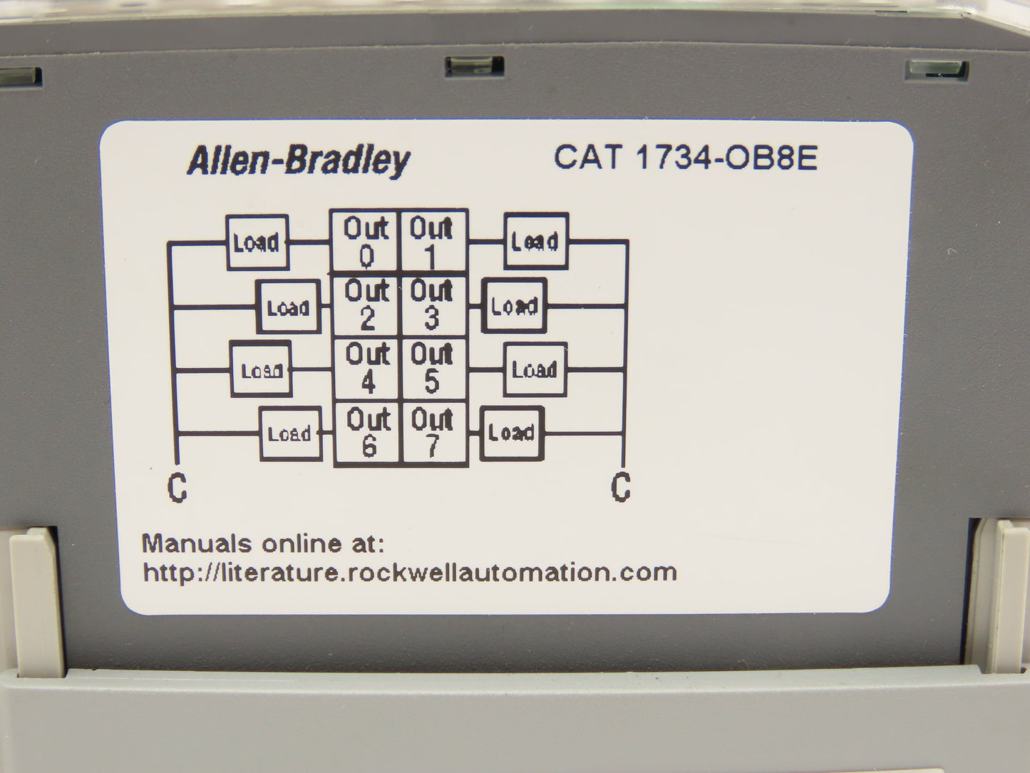 Allen Bradley 1734-OB8E DC Output Source Module w/Base 24V