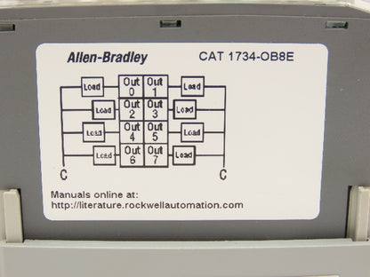Allen Bradley 1734-OB8E DC Output Source Module w/Base 24V