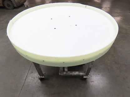 Rotary Accumulation Turntable  Plastic Top 48" Wide 3RPM 230/480V