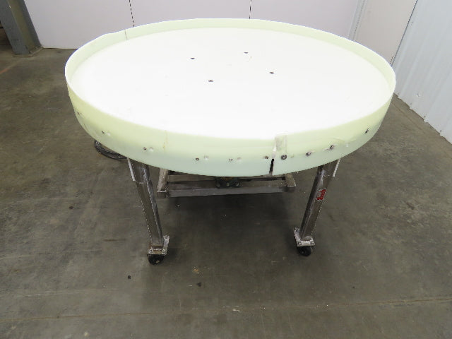 Rotary Accumulation Turntable  Plastic Top 48" Wide 3RPM 230/480V