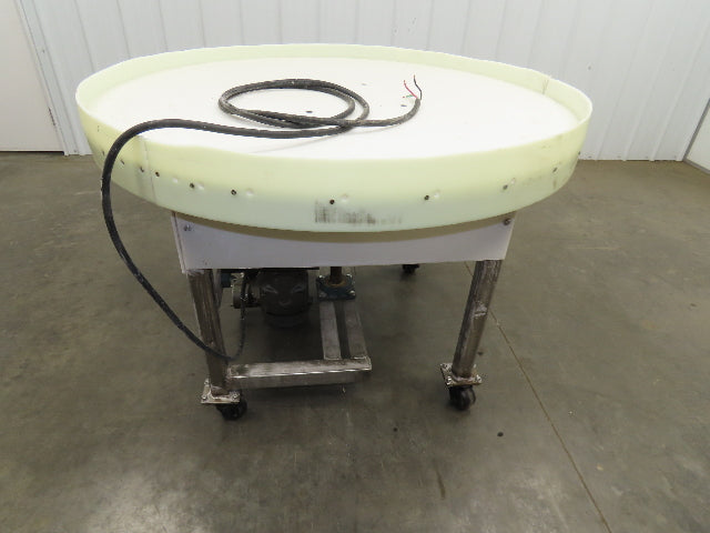 Rotary Accumulation Turntable  Plastic Top 48" Wide 3RPM 230/480V