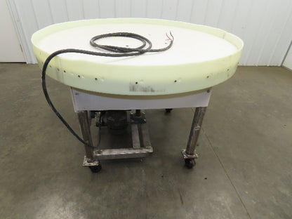 Rotary Accumulation Turntable  Plastic Top 48" Wide 3RPM 230/480V