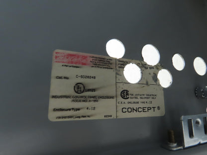 Hoffman CSD20248 Industrial Electrical Enclosure With Backplate 24x20x8"