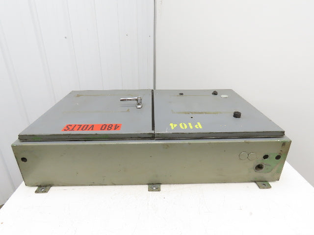 Hoffman Industrial Electrical Enclosure With Double Door And Backplate 42x24x8"