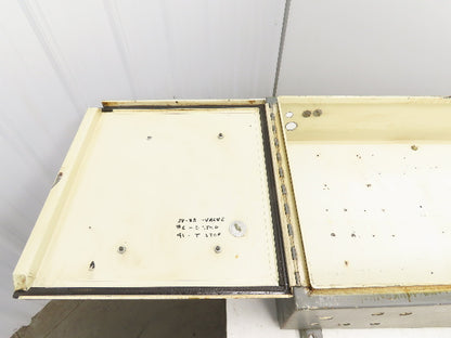 Hoffman Industrial Electrical Enclosure With Double Door And Backplate 42x24x8"