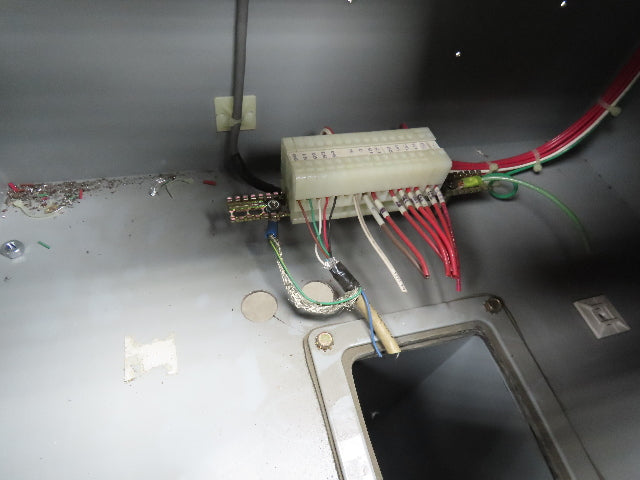 Hoffman C20C20 Sloped Top Consolet Steel Enclosure On 3' Pedestal 50" High Point