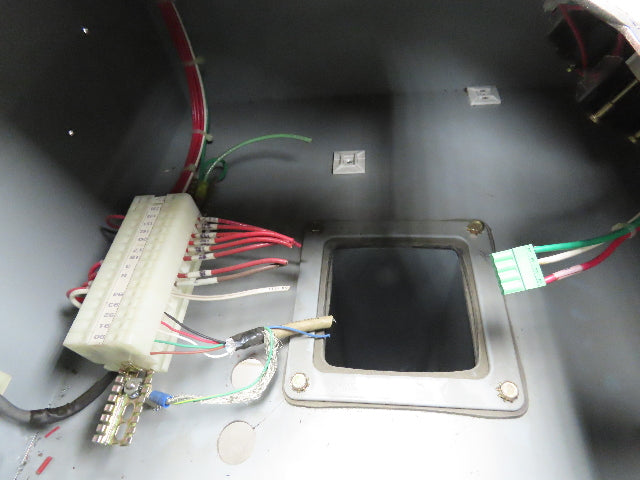 Hoffman C20C20 Sloped Top Consolet Steel Enclosure On 3' Pedestal 50" High Point