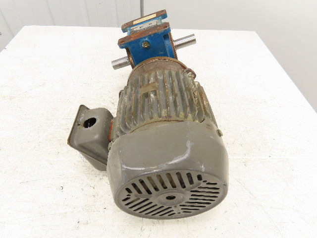 Radicon Reducer 5:1 Toshiba Gearmotor 2Hp 230/460V 3PH 346 RPM Dual Shaft 145TC