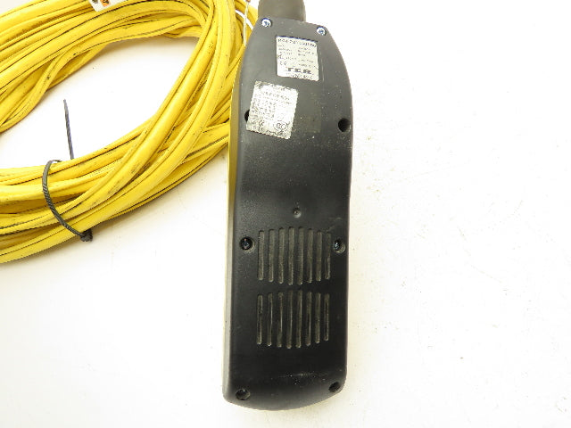TER KCI-221346600 Bridge Crane Hoist Pendent 4 Button 1 Speed E-stop 49'  Cable