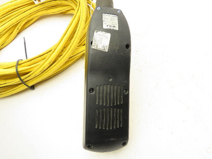 TER KCI-221346600 Bridge Crane Hoist Pendent 4 Button 1 Speed E-stop 49'  Cable