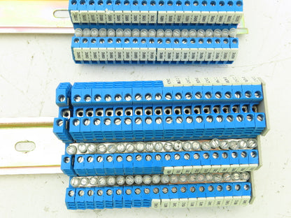 Allen Bradley 1492-WTS3 Terminal Block Din Rail Blue 2.5mm 500V Lot of 60
