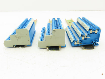 Allen Bradley 1492-WTS3 Terminal Block Din Rail Blue 2.5mm 500V Lot of 60