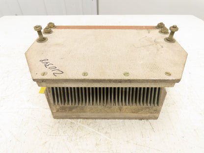 889B478G1 Metallic Arc Quencher Chute 4.5x11.25x7.25" 31 Metal Plates