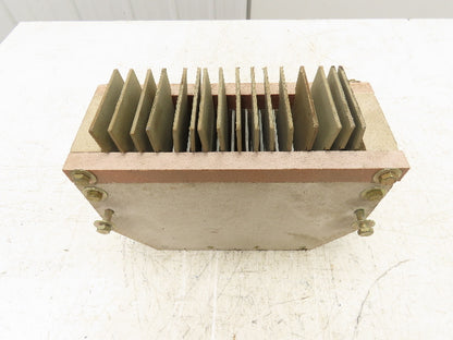 889B478G1 Metallic Arc Quencher Chute 4.5x11.25x7.25" 31 Metal Plates