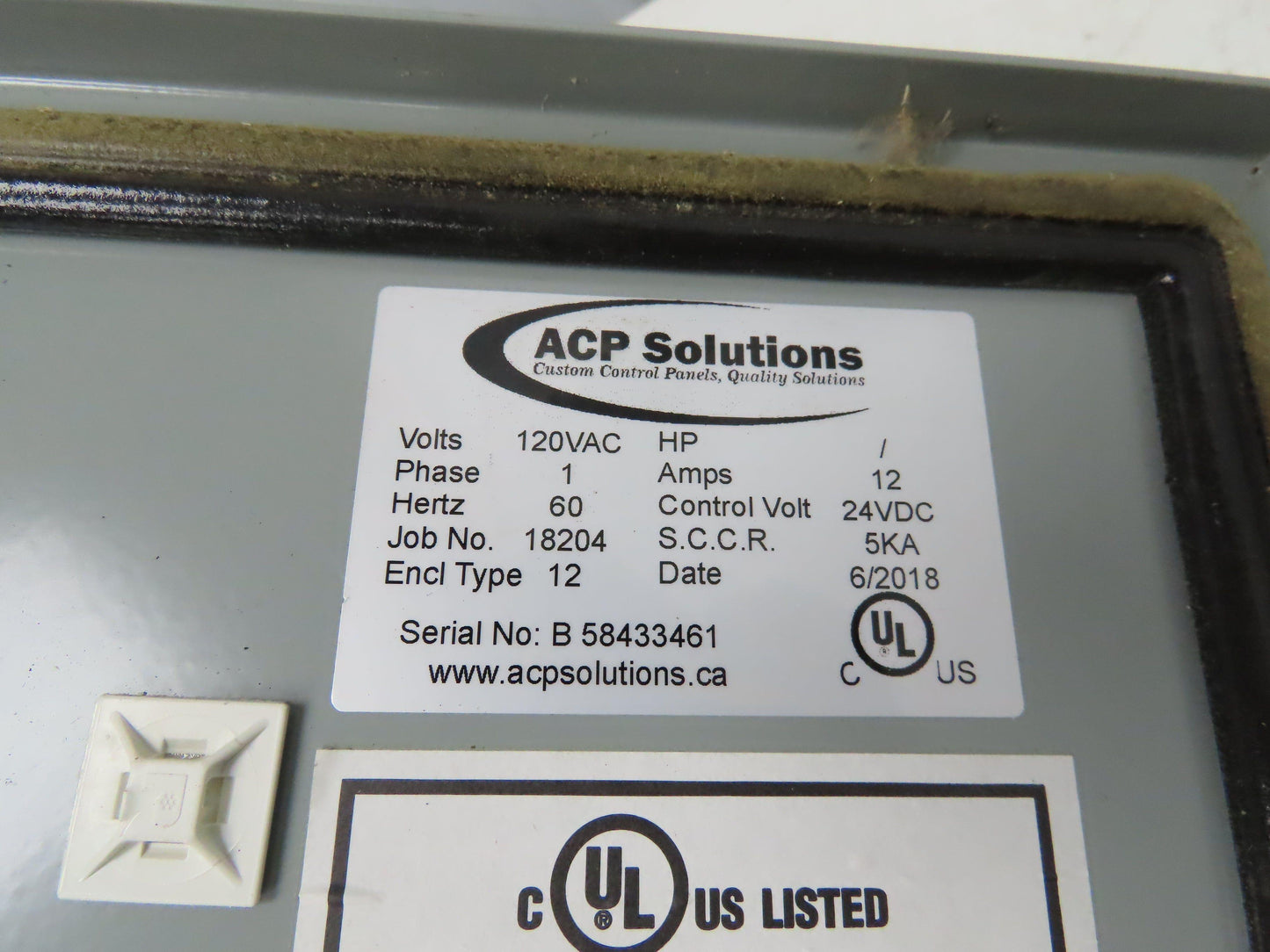 Hammond EN4SD20166GY Electrical Enclosure Box 20x16x6" Wall Mount Back Panel