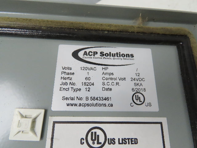 Hammond EN4SD20166GY Electrical Enclosure Box 20x16x6" Wall Mount Back Panel