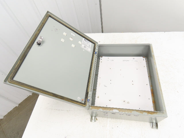 Hammond EN4SD20166GY Electrical Enclosure Box 20x16x6" Wall Mount Back Panel