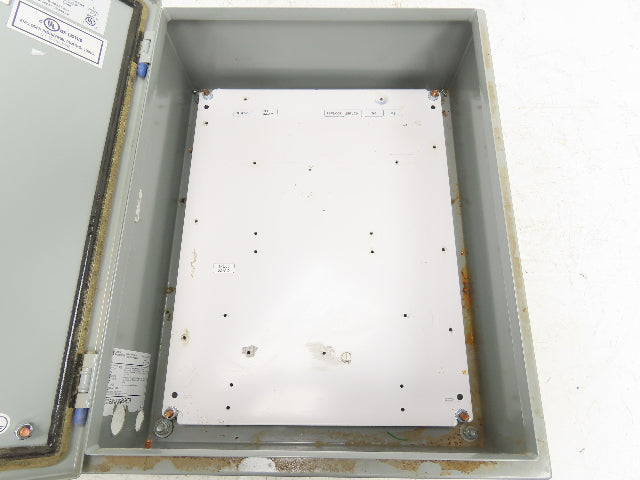 Hammond EN4SD20166GY Electrical Enclosure Box 20x16x6" Wall Mount Back Panel