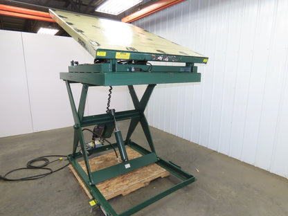 Southworth Hydraulic Scissor Lift Table 500lb 48" Travel 54x72" Top 90° Tip 115V