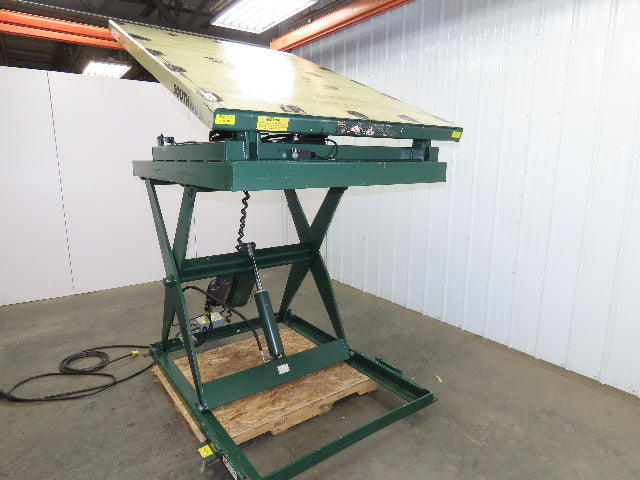 Southworth Hydraulic Scissor Lift Table 500lb 48" Travel 54x72" Top 90° Tip 115V