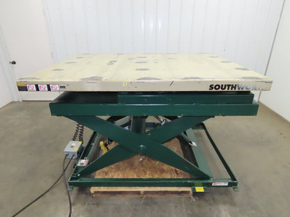 Southworth Hydraulic Scissor Lift Table 500lb 48" Travel 54x72" Top 90° Tip 115V